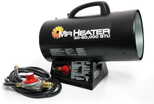 Mr. Heater 60,000 BTU Quiet Burner Technology Forced Air Propane Heater