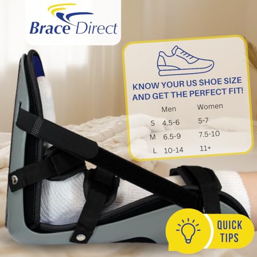Brace Direct Night Splint for Plantar Fasciitis - Foot Drop Brace