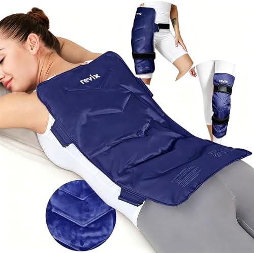 REVIX XXL Full Back Ice Pack Wrap, Large Gel Packs for Injuries Reusable