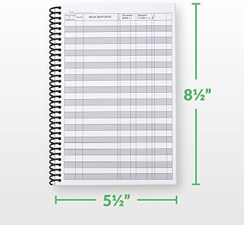 The Superior Register's Premium Check Book Register & Debit Card Ledger Notebook - Checking Account Register, Business Ledger