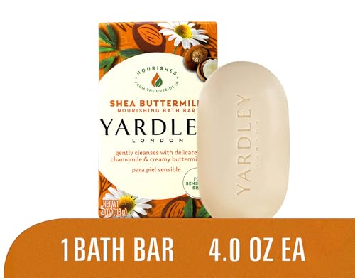 Yardley Shea Buttermilk Bath Bar 4oz 4 Pack