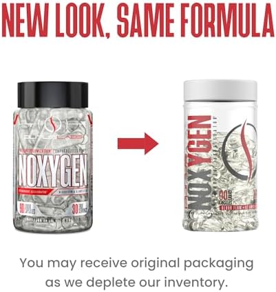 Purus Labs NOXygen Liquid Capsules Pre-Workout Accelerator | Nitric Oxide Pump Pills | Blood Flow & Oxygen Amplifier | 30 Servings, 90 Capsules