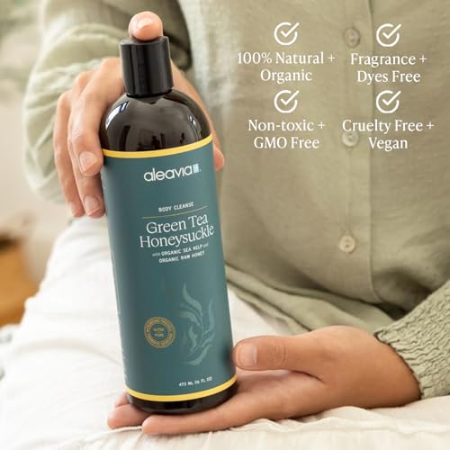 Aleavia Body Cleanse – Organic & All-Natural Prebiotic Body Wash – Fragrance-free and Sulfate-Free Enzymatic Body Cleanser – 16 Oz.
