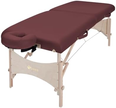 EarthLite Harmony DX Portable Massage Table Package, Includes Table + Face Cradle + Carrying Case, 30" x 73, Black