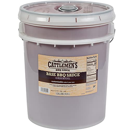 Cattlemen's Original Base BBQ Sauce, 1 gal - One Gallon Container Customizable Barbecue Sauce Base for Chefs, Ideal for Ribs, Briskets, Sauces for Salads, Seafood and More