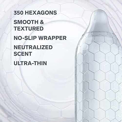 LELO HEX Original - Ultra Thin Condoms, Increased Strength, 12 Pack | This ultra thin condom offers increased strength without reducing sensation, for comfortable, reliable protection.
