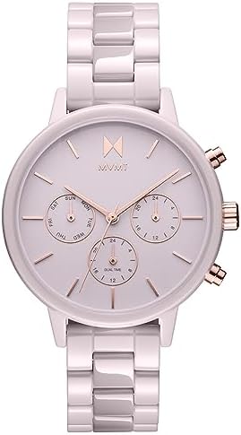 MVMT Nova - Dual Timezone Women’s Wristwatch - Minimalist Dress - 3 ATM/30 Meters Water-Resistant Timepiece - Interchangeable Bands - 38mm