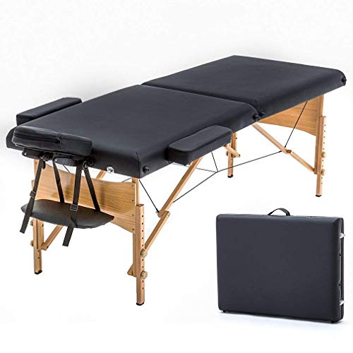 BMS Massage Table Portable Massage Table Adjustable Height Massage Bed with Storage for Woman & Man