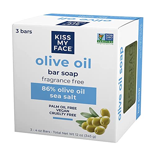 Kiss My Face Soap Bar 3pk Pure Olvo, 4 Ounce