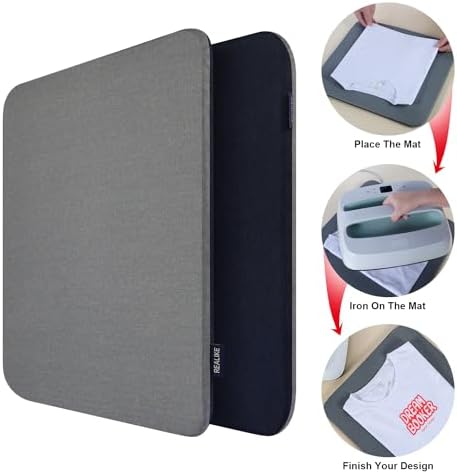 REALIKE Heat Press Mat Compatible with Cricut Easy Press 2/Cricut Easy Press(12X12 inch)