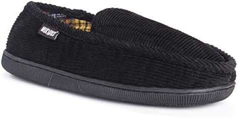 Muk LUKS Men's Corduroy Moccasin with Flannel Lining