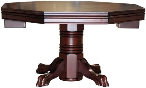 Combination 3 in 1 Poker/Game Table (Chestnut Finish)
