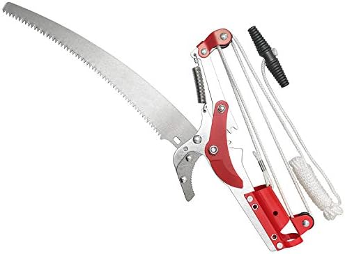 Sharp Garden Tree Pruning Saw and Pruner Head,Yenghome Tree Pruner Fruit Picker Harvester Pole Saw Tree Trimming Clipper Tool (Without Pole)