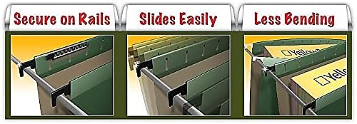 Pendaflex SureHook Hanging File Folders, Legal Size, Standard Green, 4/Pack (PFX 09317)