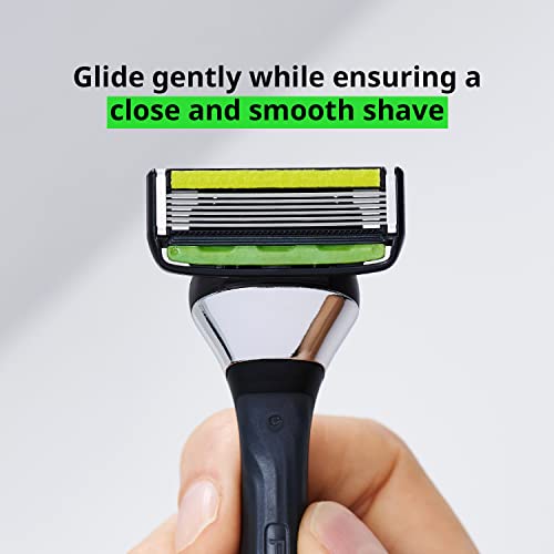 DORCO Pace 6 Pro - Six Blade Razor System with Trimmer - 12 Pack Refill (No Handle)