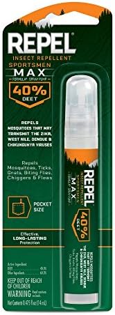 Repel Insect Repellent Sportsman Max Formula, Repels Mosquitoes, Ticks and Gnats, Effective Long-Lasting Protection, 40% DEET (Aerosol) 6 fl Ounce (Pack of 2)
