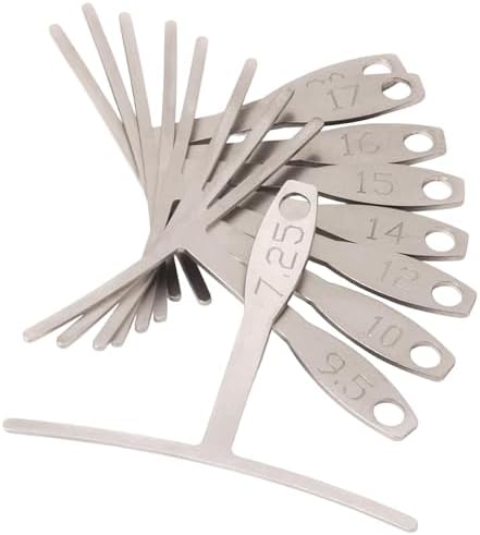 StewMac Understring Radius Gauges, Set of 9, Standard Width | 9 Radii: 7-1/4 to 20 Inch, Fits String Spreads to 2-5/8 In, Use with Strings On, 6-String Guitar and Most 4-String Bass