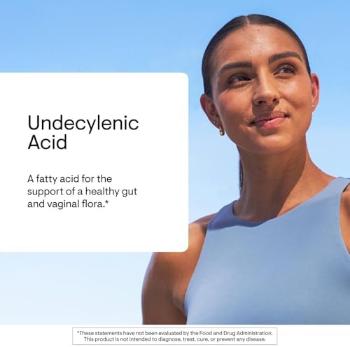THORNE - Undecylenic Acid - Fatty Acid Support for a Healthy Balance of Gut & Vaginal Flora - Promotes Optimal GI Tract Function* - Gluten