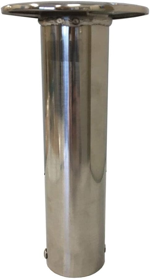 Tigress Economy Stainless Steel Gunnel Mount Rod Holder - 0° Angle, Durable and Corrosion-Resistant