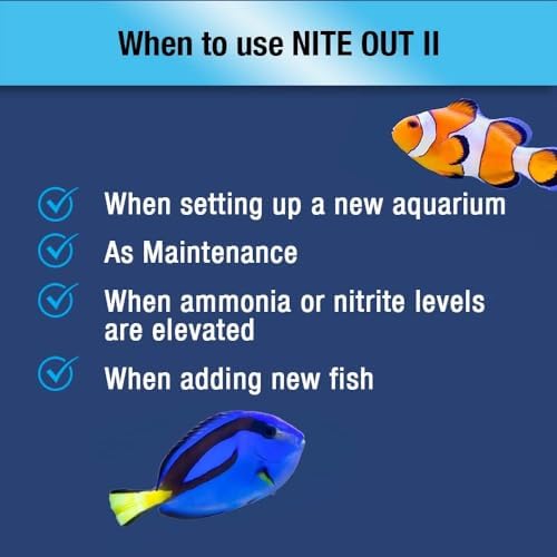 MICROBE-LIFT Nite-Out II Aquarium Bacteria for Start-up, Instantly Cycle Aquariums, Add Fish on Day 1, Rapid Ammonia and Nitrite Reducer for Freshwater & Saltwater Fish Tank, 16 Ounces (NITEH16)