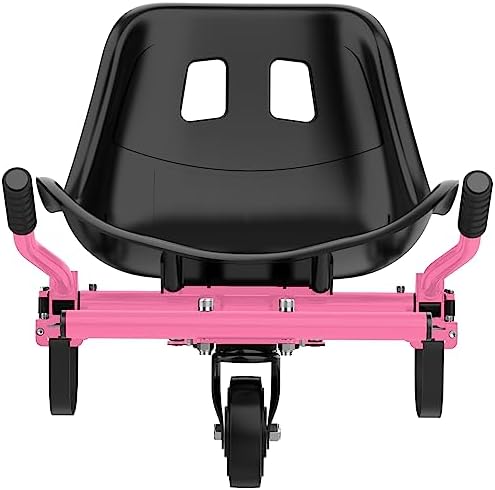 Hover-1 Buggy Hoverboard Attachment - Compatible with Most 6.5" & 8" Electric Hoverboards, Hand-Operated Rear Wheel Control, Adjustable Frame & Straps