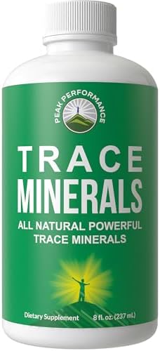 Peak Performance Ultra High Purity Trace Minerals Liquid Drops for Water