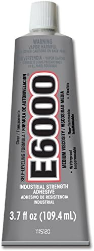 Eclectic Products 230021 2 Pack 3.7 oz. E-6000 Medium Viscosity Multi-Purpose Adhesive Uncarded, Clear