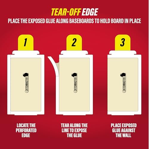 Catchmaster Mouse & Insect Super Glue Traps 30PK, Mouse Traps Indoor for Home, Extra Strength Sticky Pest Control Adhesive Tray for Catching Bugs