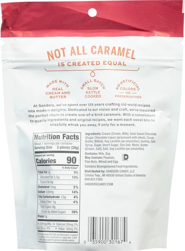 Sanders Dark Chocolate Sea Salt Caramels - 36 ounces (2.25 pounds)