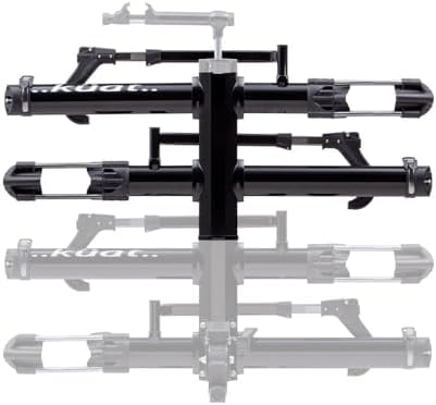 Kuat NV Add-On 2.0-2" - +2-Bike Rack, Black Metallic (NA22B) | Increases 2" NV 2.0 to a 4-Bike Hitch Rack, Rugged All-Metal Construction, E-Bike Compatible, Easy Installation