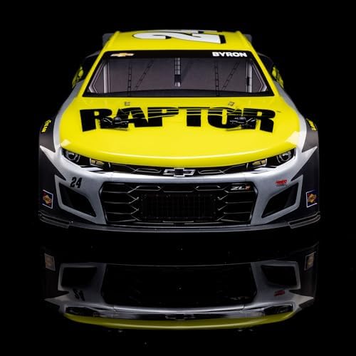 Losi 1/12 NASCAR RC Race Car William Byron No. 24 2025 Raptor Chevrolet ZL1 2S AWD Brushed On-Road Battery & Charger Included Black LOS1122524