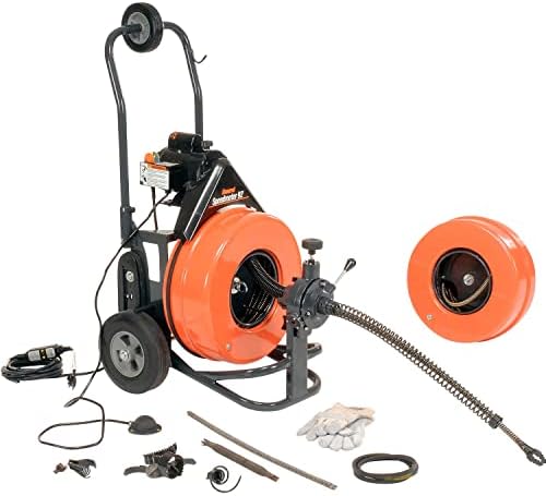 General Wire Speedrooter 92 Sewer Cleaning Machine | Includes 2 Cables & Cutter Set,P-S92-A