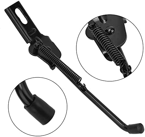 SEISSO Aluminium Alloy Foldable Kickstand for 12-18 Inch Bicycle, Mountain Bike, Road Bike - Black