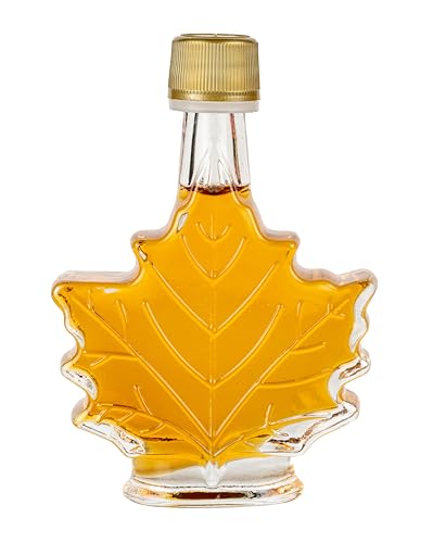 Turkey Hill Sugarbush International Gold Medal Winner Grade A Maple Syrup, Canadian Maple Leaf Glass Bottle (25.36 Fl Oz)