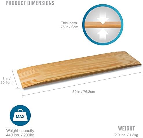DMI Transfer Board and Slide Board Made of Heavy-Duty Wood for Patient, Senior and Handicap Move Assist and Slide Transfers, FSA HSA Eligible, Holds up to 440 Pounds, Solid, 30 x 8 x 1 (Pack of 10)