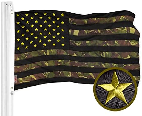 G128 American USA Flag | 4x6 Ft | ToughWeave Series Embroidered 210D Polyester | Country Flag, Embroidered Stars, Sewn Stripes, Indoor/Outdoor, Vibrant Colors, Brass Grommets