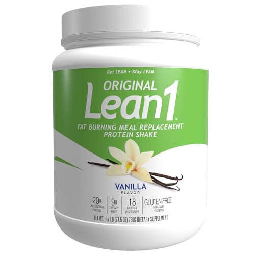Lean1 Vanilla, Meal Replacement Protein Shake, 15 Serving Tub