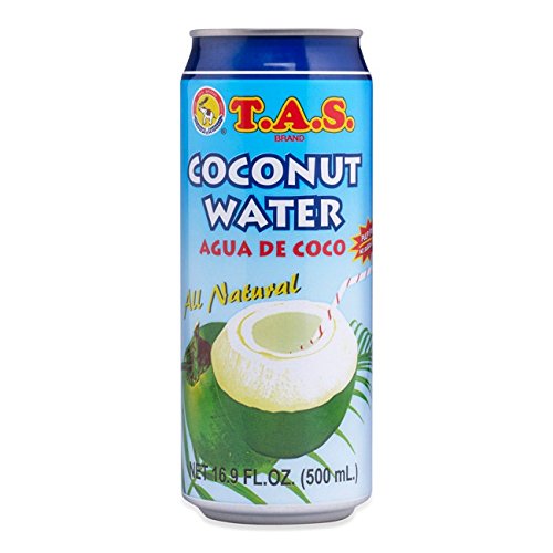 TAS Brand Coconut Water, Large, 16.9-Ounce (Pack of 24)
