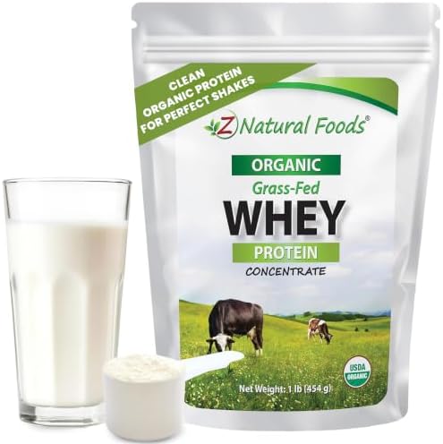 Z Natural Foods Organic Whey Protein Concentrate - Grass-Fed, 5 lb