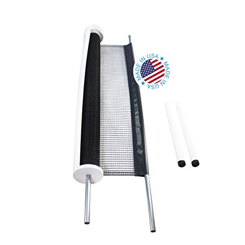 Kidkusion Retractable Driveway Guard | Adjustable Up to 25 Ft. | Visual Boundary for Playtime Safety | Black | Made in USA