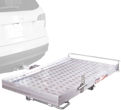 Hitch Wheelchair Carrier, 500 lb Cap, Tilt-A-Rack by Silver Spring