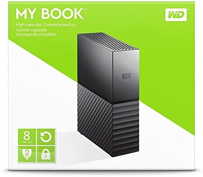 Western Digital 6TB My Book Desktop External Hard Drive, USB 3.0, External HDD with Password Protection and Auto Backup Software - WDBBGB0060HBK-NESN