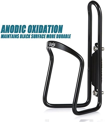 USHAKE Water Bottle Cages, Basic MTB Bike Bicycle Alloy Aluminum Lightweight Water Bottle Holder Cages Brackets(2 Pack- Drilled Holes Required)