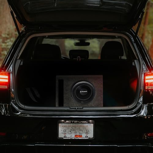 QPower QTW12 Single 12" Sealed Car Audio Subwoofer Sub Box Enclosures, Pair
