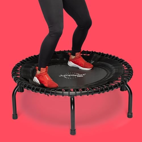 JumpSport 39" Premium Fitness Trampoline Exercise Rebounder 30 Adjustable Bungees 275 lb Wt. Rating