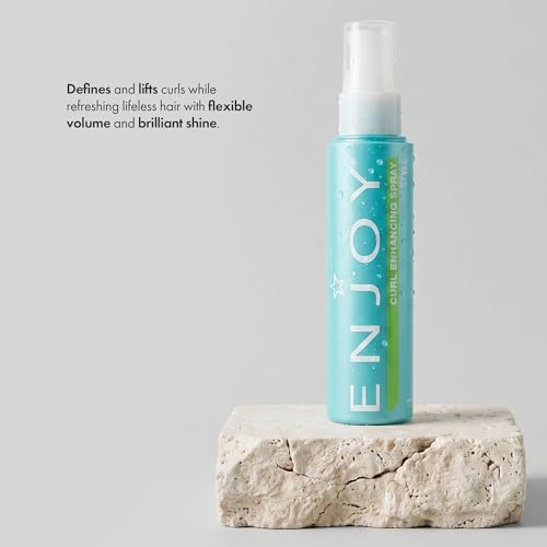 Enjoy Curl Enhancing Spray - Defining & Lifting Mist for Natural Curls - Refreshes Lifeless Hair with Flexible Volume & Shine - Lightweight Texture