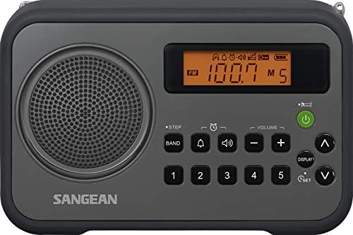 Sangean PR-D18BU AM /FM / Portable Digital Radio with Protective Bumper (White/Blue)