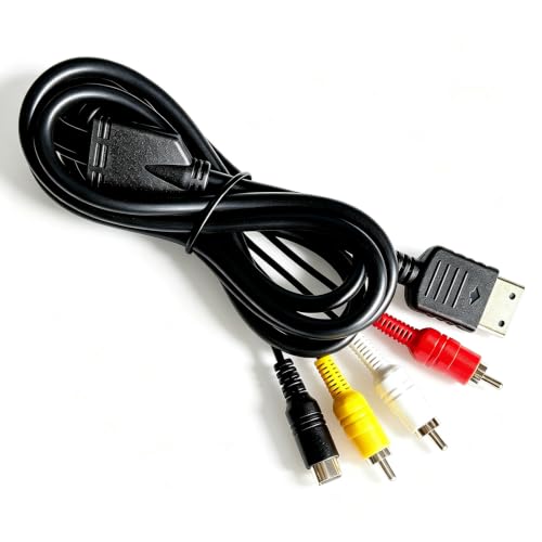 6FT S-Video Composite AV Cable Compatible with Sega Dreamcast | 6FT Plug and play S-Video AV cable Compatible with Sega Dreamcast DC128. Luma/chroma