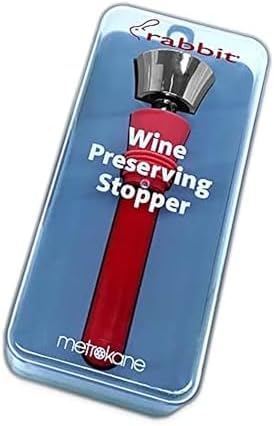 Rabbit Wine Preserving Stopper, Red Or Black