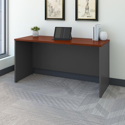 Bush Business Furniture Series C 60W x 24D Credenza Desk in Hansen Cherry, Computer Table for Home or Professional Office